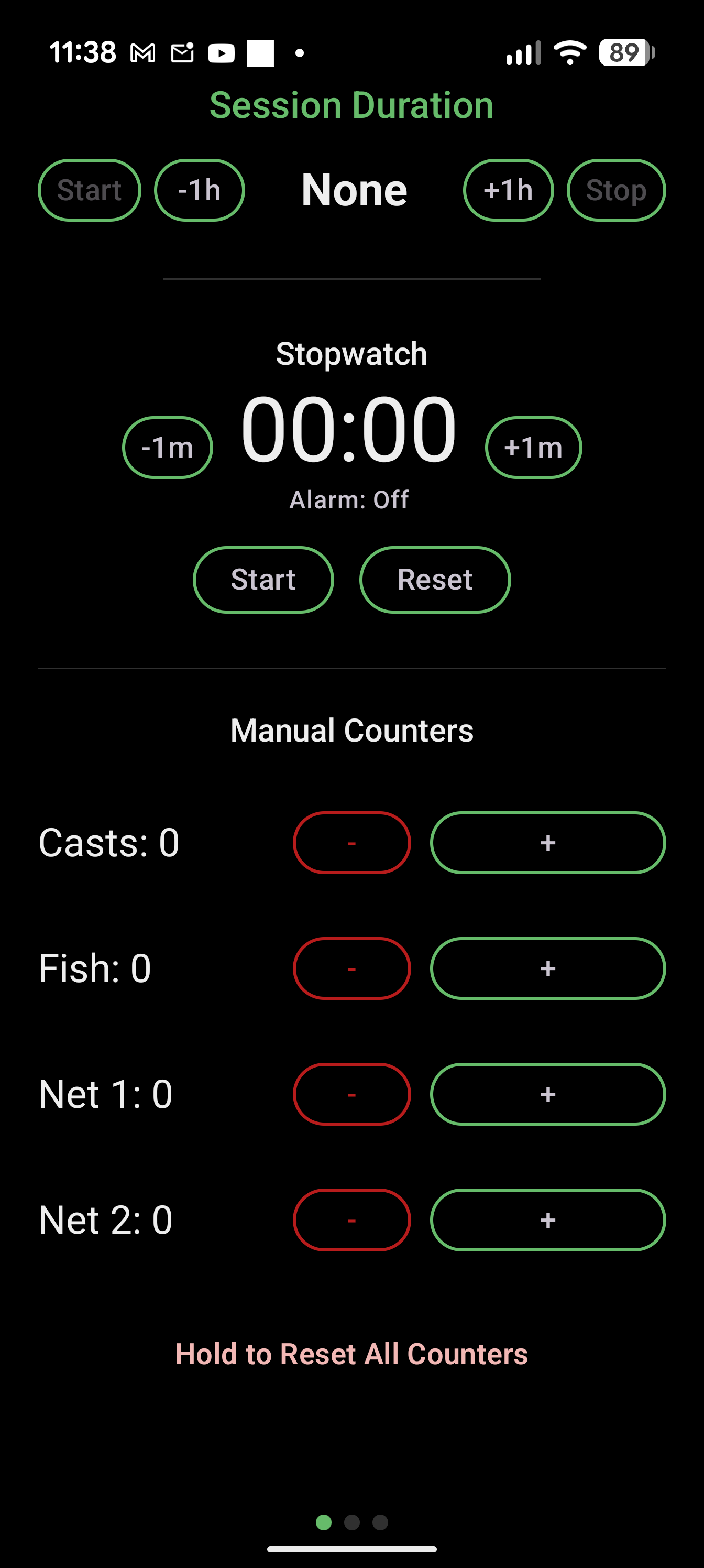 Fish-O-Meter App Screen 1